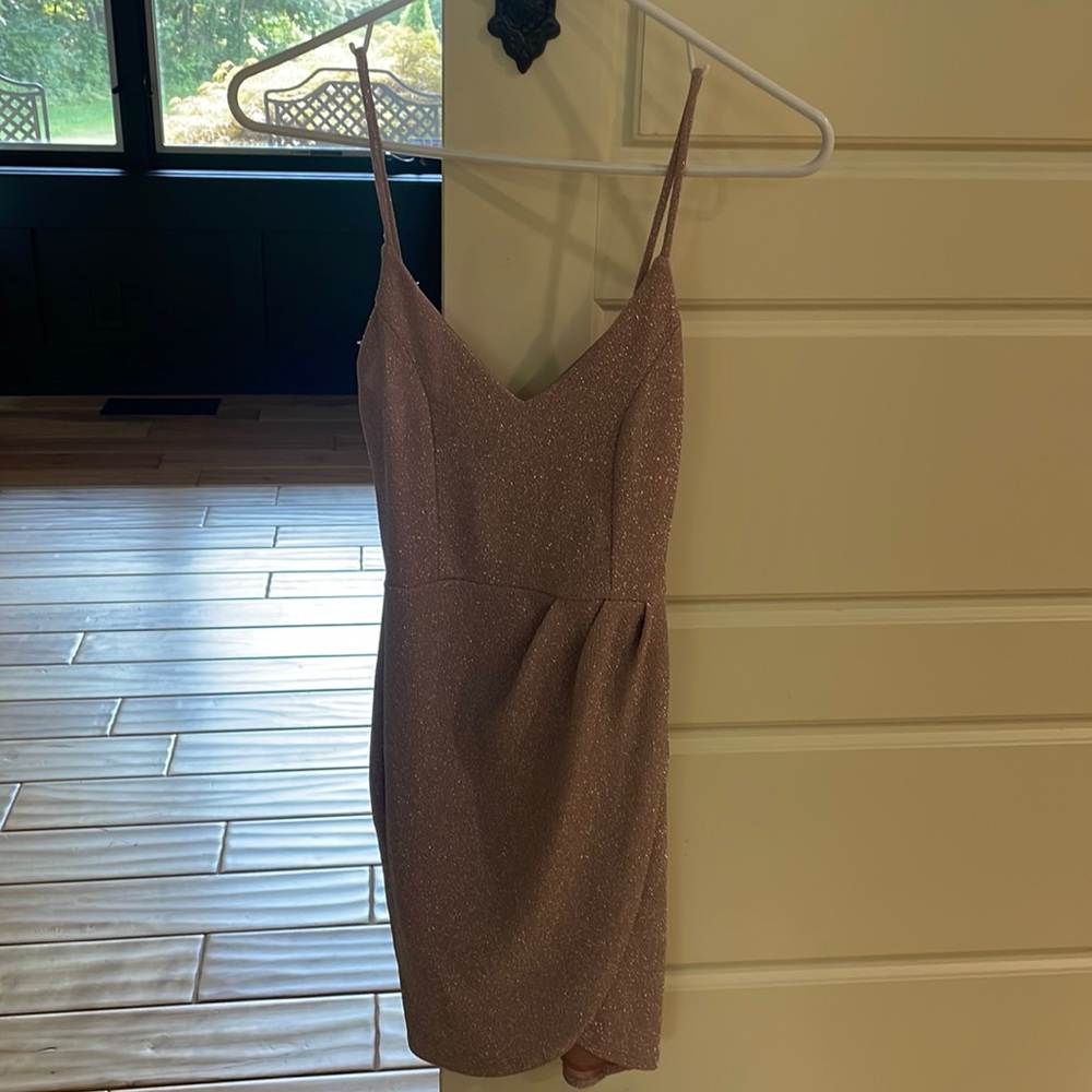 Pink‎ sparkly mini dress